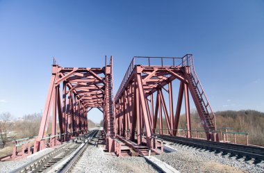 Railway bridge front view clipart