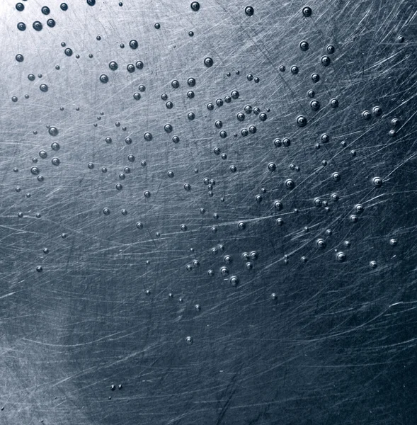 Metallic surface with small bubbles — Stock Photo, Image