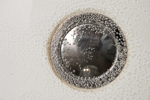 Бульбашки на дні ванни — стокове фото