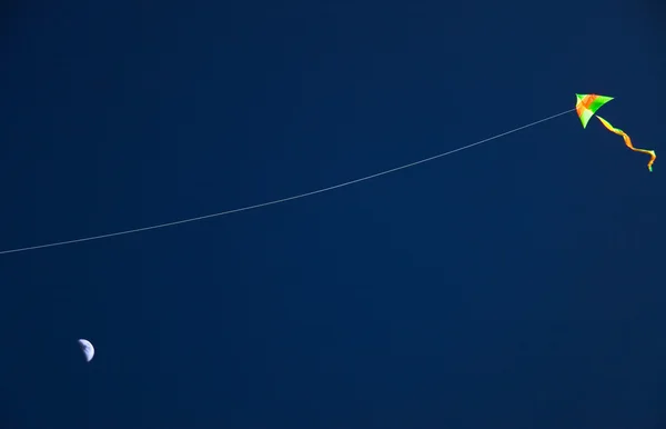 stock image Kite on dark sky background