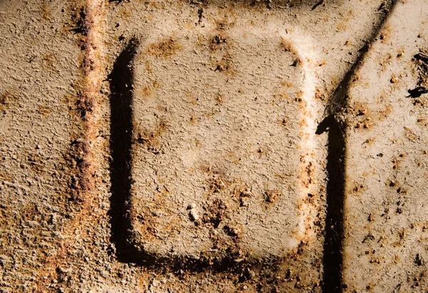 Stary zardzewiały metal powierzchni jerrican — Zdjęcie stockowe
