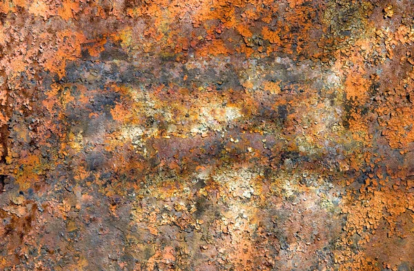 Vecchia superficie metallica arrugginita — Foto Stock