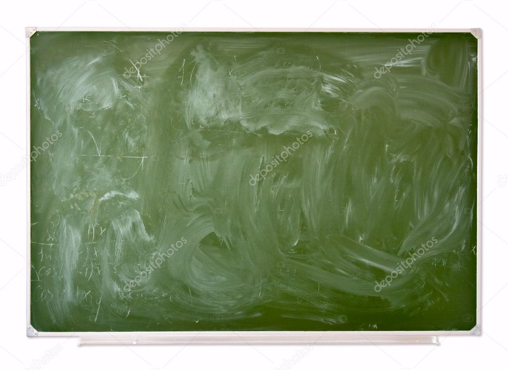 School green blackboard