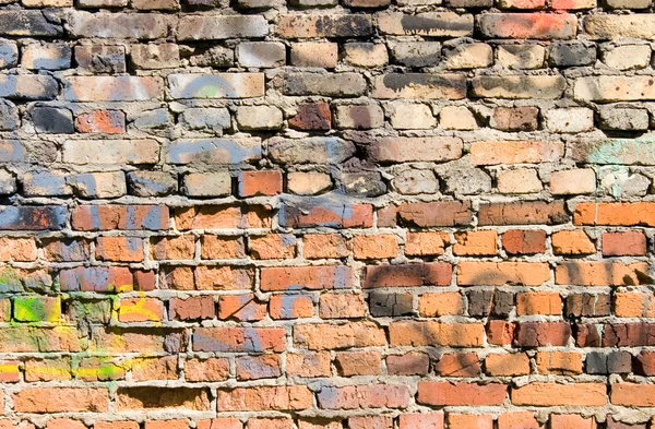 Oude veelkleurige baksteen — Stockfoto