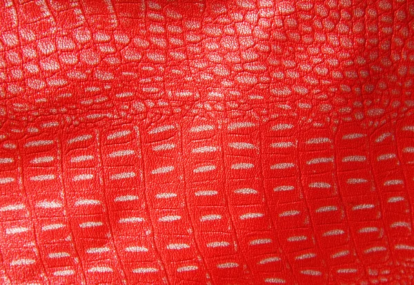 Red leather with spots — Stock Photo, Image