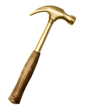 Golden hammer clipart