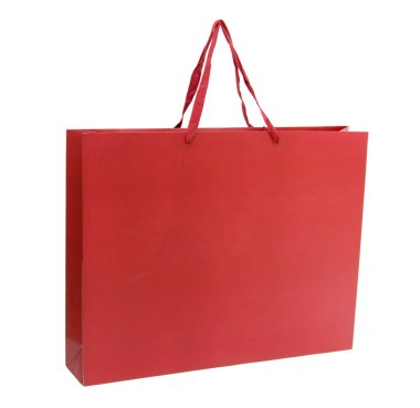 Big red shopping bag clipart