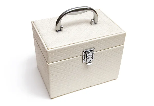stock image White casket with handle