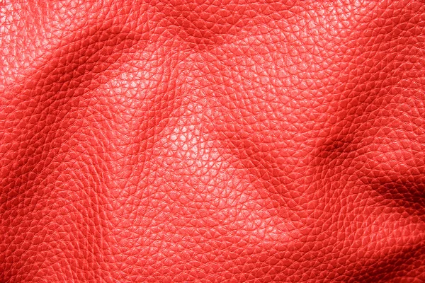 Rumpled red leather — Stock Photo, Image