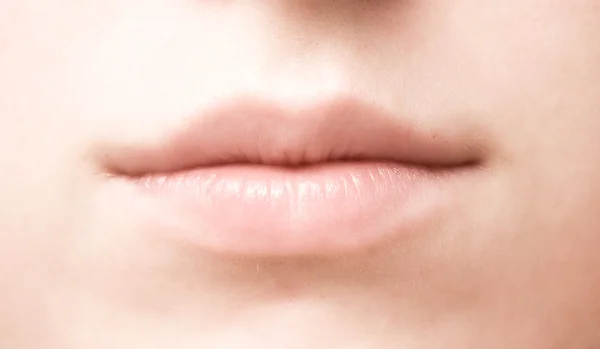 Kobieta usta zbliżenie — Zdjęcie stockowe