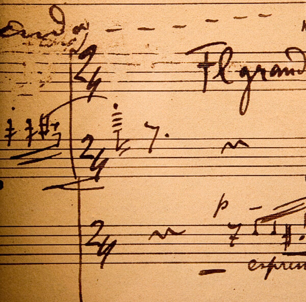 Hand-written musical notation