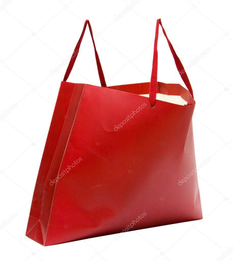Big full shopping bag