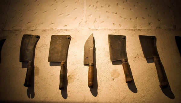 Set mittelalterlicher Messer — Stockfoto