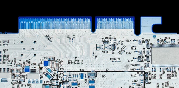 컴퓨터 칩 x 선 색상 — 스톡 사진