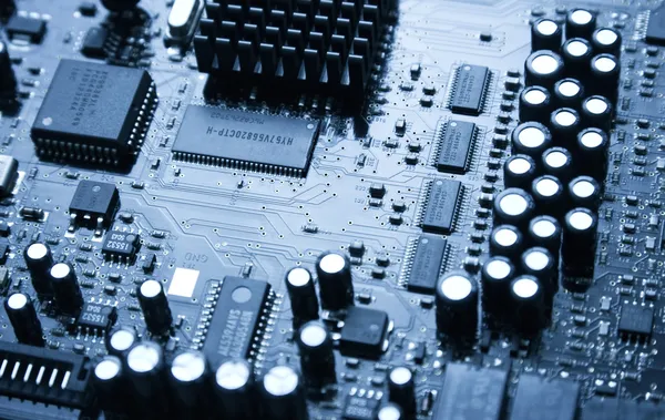 Grande chip de computador de áudio — Fotografia de Stock