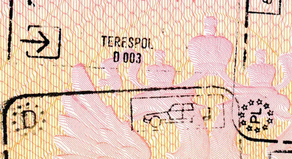 Passaporte para viajar — Fotografia de Stock