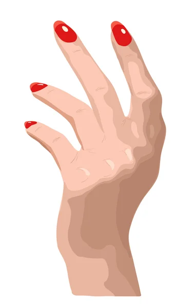 Woman hand illustration — Stock Photo, Image