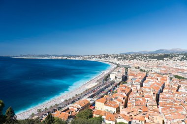 View on Nice city clipart