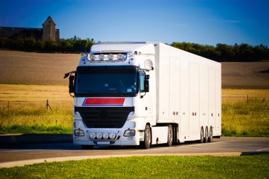 Heavy truck front view clipart