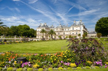 Luxembourg Palace Beautiful old castle in Paris clipart