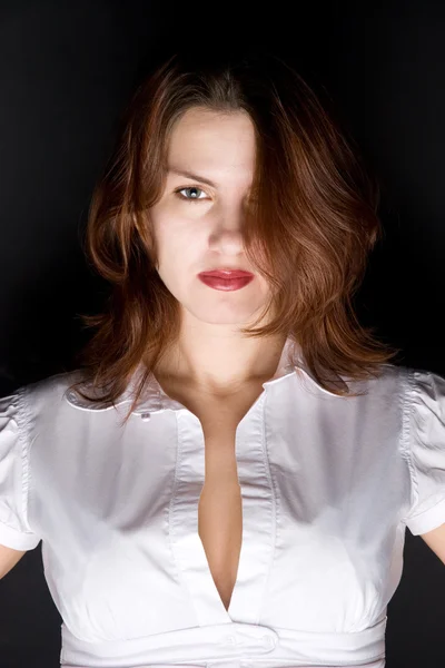 Portrét mladé sexy žena — Stock fotografie