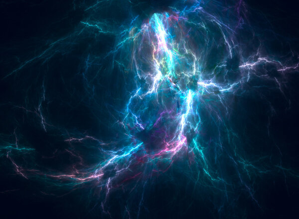 Абстрактный многоцветный фрактал
