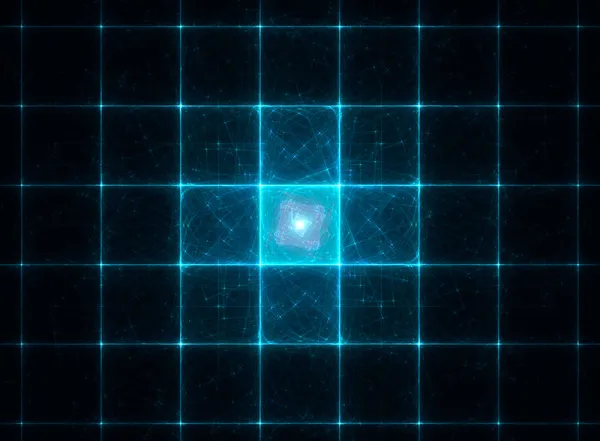 Abstrato fractal ganância azul — Fotografia de Stock