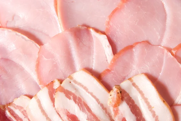 stock image Tasty selected ham closeup