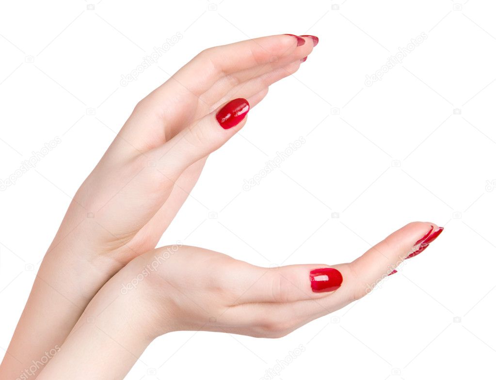 Two woman hands