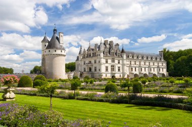 Chenonceaux castle in France clipart
