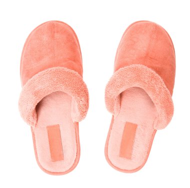 Pink slippers top view clipart