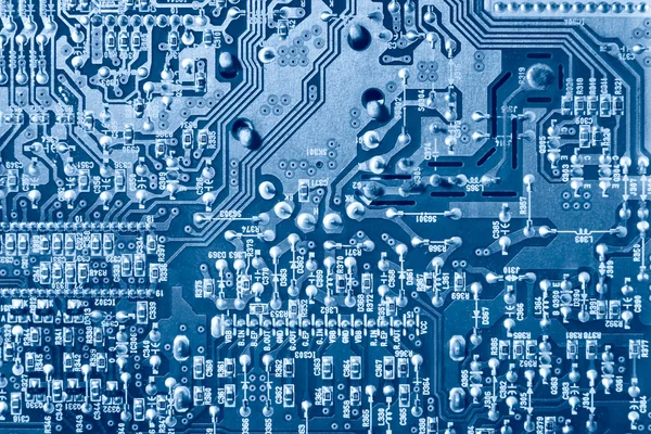 Számítógépes chip felülnézet — Stock Fotó