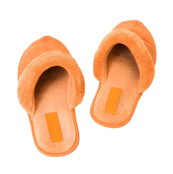 Oranje pantoffels — Stockfoto