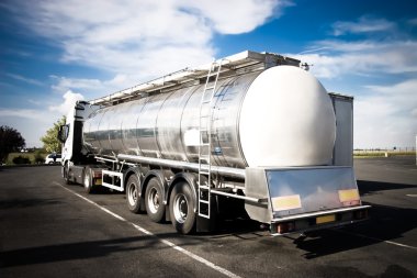 Heavy truck backside view clipart