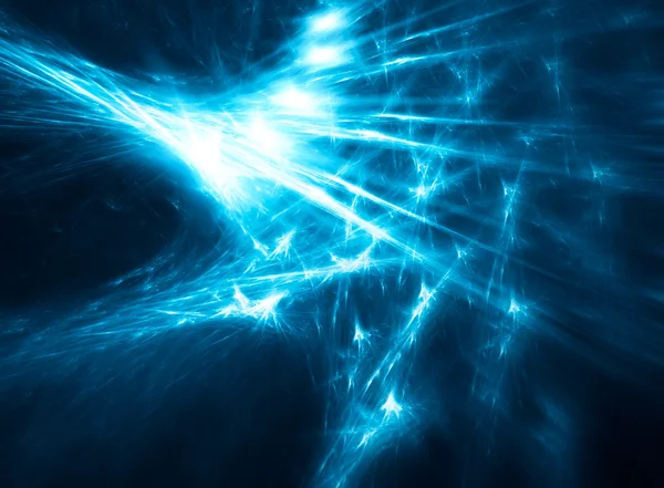 Abstraktní blue fractal — Stockfoto