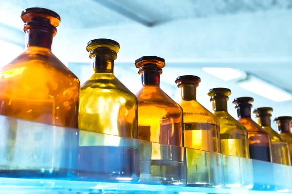 Vessels in laboratory — Stock Photo, Image