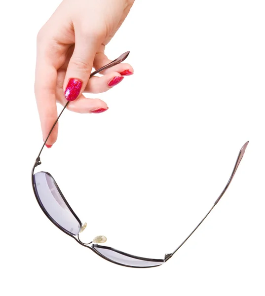 Női kézi üzem napszemüvegek — Stock Fotó