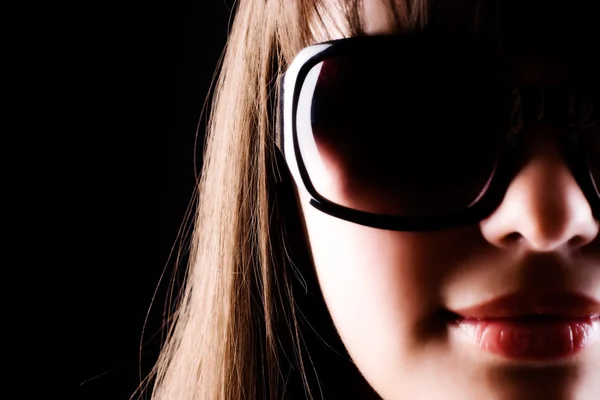 Mulher em óculos de sol retrato — Fotografia de Stock