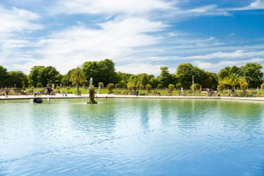 Luxembourg garden in Paris clipart