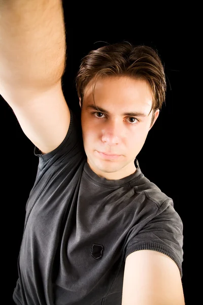 Young man self portrait — Stock Photo, Image