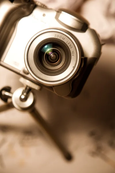 Modern dijital kamera natürmort — Stok fotoğraf