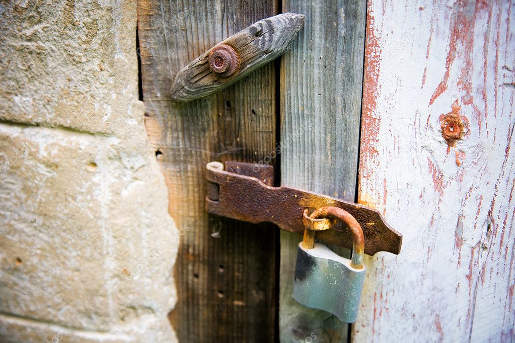 Old rusty lock