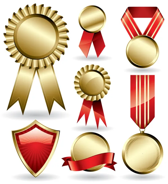 Award ribbons — Stock Vector