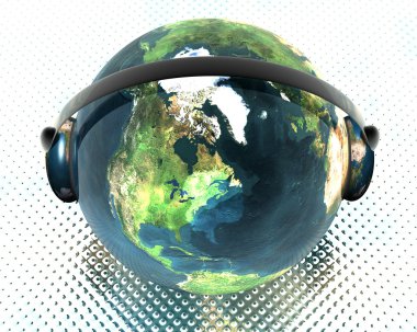kulaklık ile 3D müzik dünya