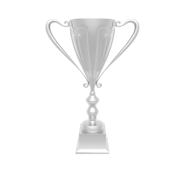 Кубок трофея изолирован на белом — стоковое фото