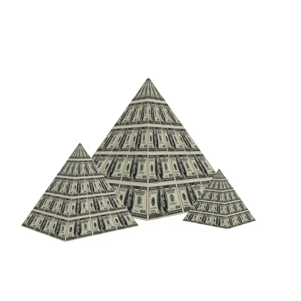 Dolar pyramida — Stock fotografie