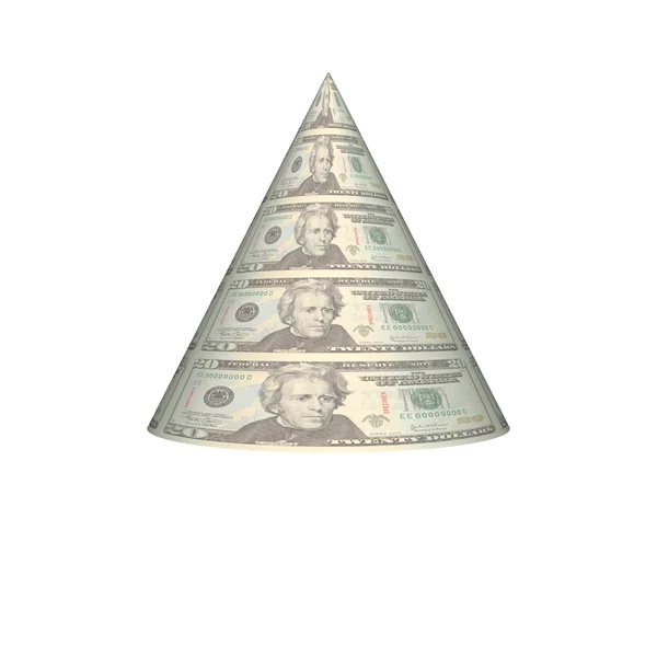 Dollar-Pyramide — Stockfoto