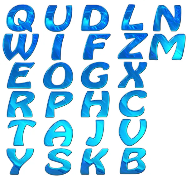 Set of 3d bright alphabet — Stock Photo, Image
