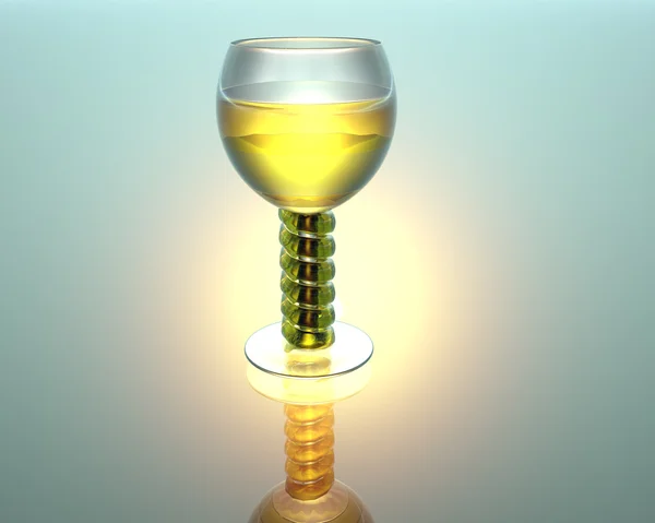 Copa de vino en 3D — Foto de Stock