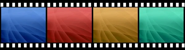 Film stripe with 4 images isolated on a — Stock Photo, Image